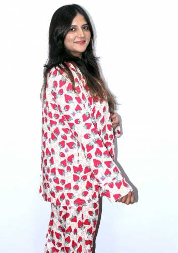 Boski Linen Night Dress For Girls & Female Nighty