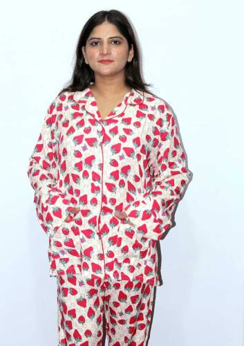 Boski Linen Night Dress For Girls & Female Nighty