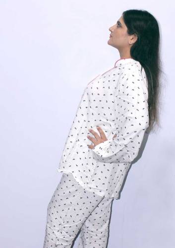 Night Dress Boski Linen For Girls & Female 