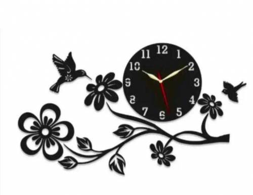 Analogue wall clock with lights
