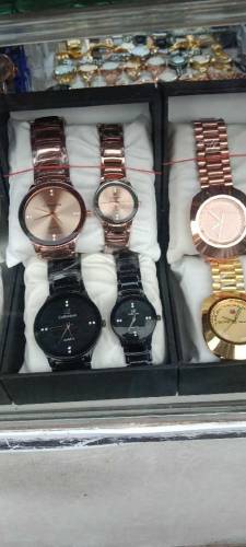 brand new steel strap couple watches