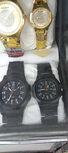 brand new steel strap couple watches