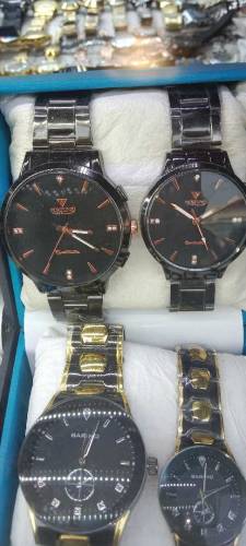 brand new steel strap couple watches