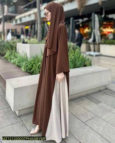 Georgette Full abaya with stoller