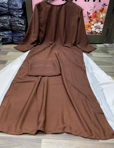 Georgette Full abaya with stoller