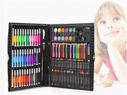 150 Pieces Colorkit Artset | Art Crayons Painting Gift Box Set Waterco