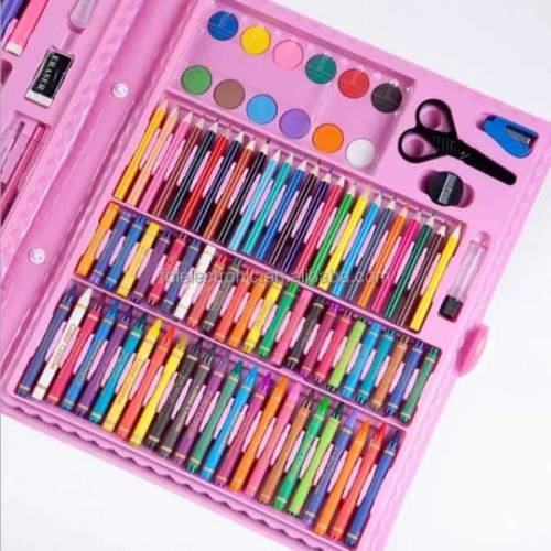 150 Pieces Colorkit Artset | Art Crayons Painting Gift Box Set Waterco