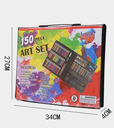 150 Pieces Colorkit Artset | Art Crayons Painting Gift Box Set Waterco