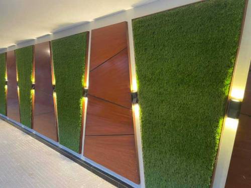 Artificial grass with fitting 