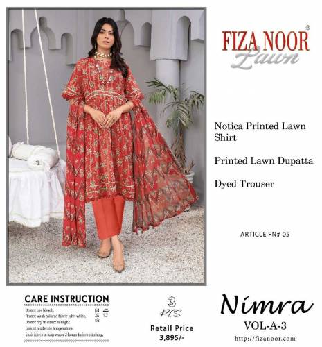 big sell 3pc lawn by faiza noor