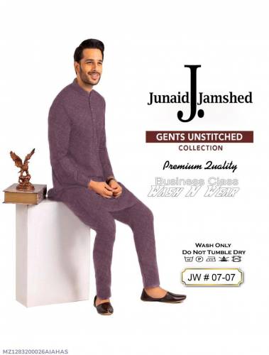 Men's Unstiched Wash And Wear Plain Suit