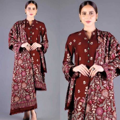 3P Dhannak Embroidery 