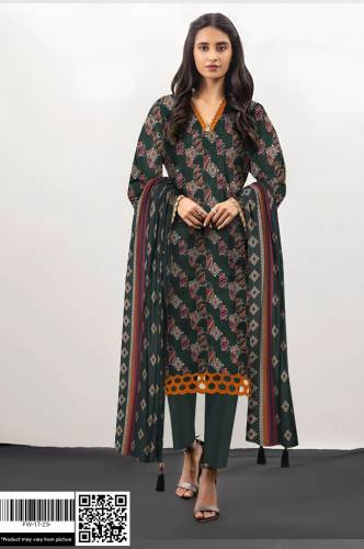 Alkaram Vintax Peach Unstitched L 3 Pieces Casual Wears
