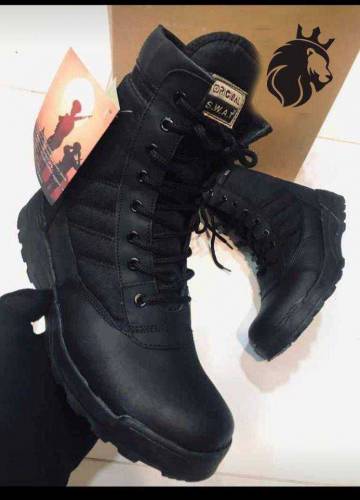 MENS LONG ARMY BOOTS ( SWAT)
