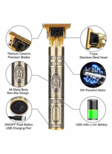 Rechargeable Men's Hair Trimmer - Vintage T9