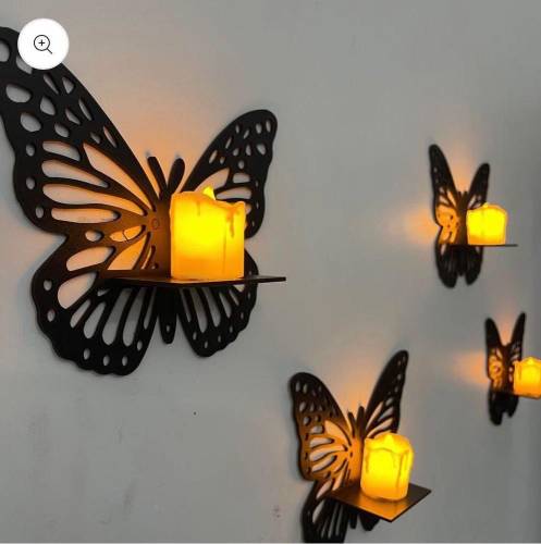 Butterfly Wall Shelves for Kids Room Pack Of 3