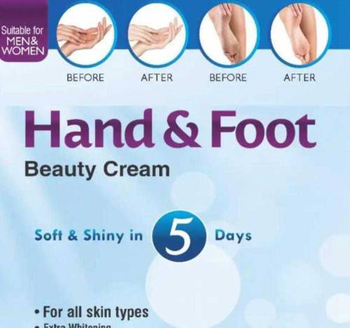 •  Material: Cream•  It Makes Hands And Feet Soft And White In One Mon