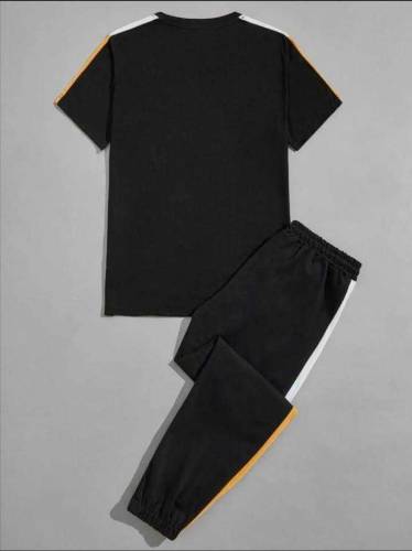 2Pc men polyester tracksuit