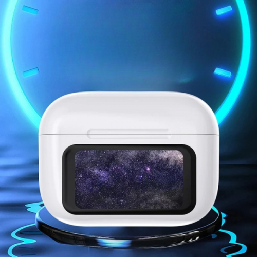 ANC Air Pods Smart LED Display Earbuds - White  × 1	