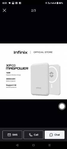 infinix wirless magnet power bank