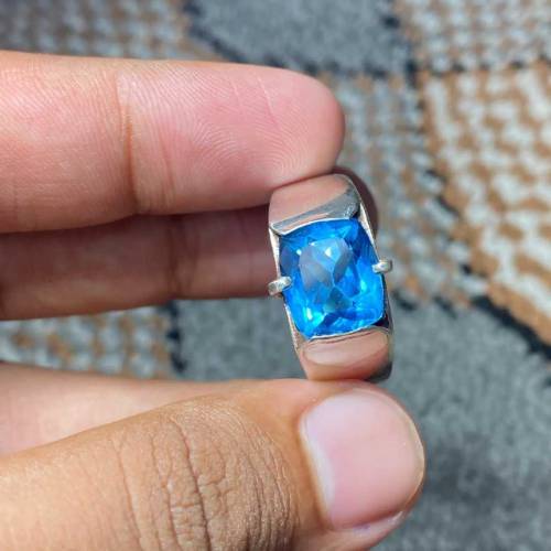Beautiful Natural Topaz Ring For men