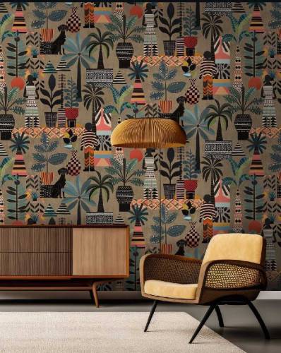 wallpaper with fitting 