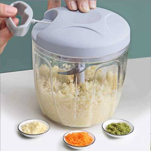 Hand pull manual food chopper 