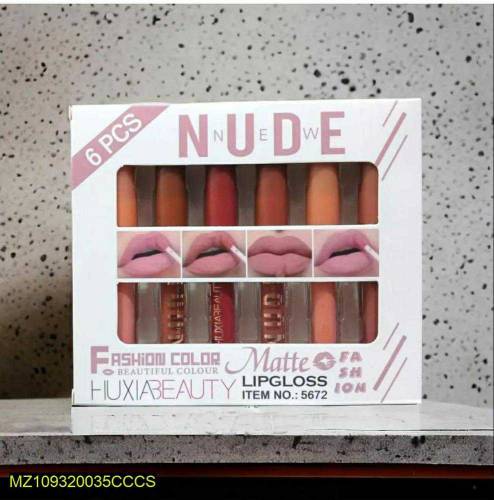 6 pcs matte lip gloss