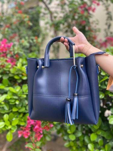3 pcs up leather plain hand bag /women bag /Hand bag /beautiful bag 