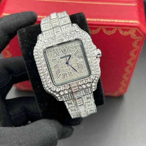 Men’s iced silver watch High grade quality 41 mm dial