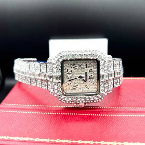 Men’s iced silver watch High grade quality 41 mm dial