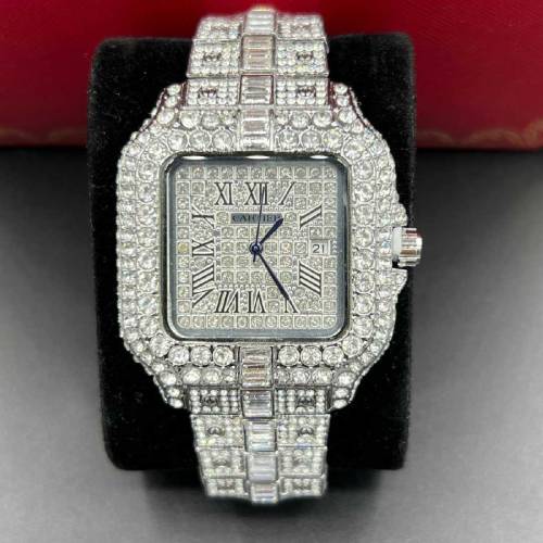 Men’s iced silver watch High grade quality 41 mm dial