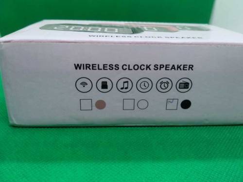 Digital Display Alarm Clock With Bluetooth Speaker 