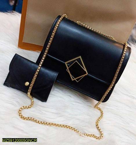 2 pcs pu leather handbag 