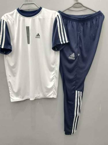 2 Pcs Men's Jersey Plain Sweet Shirt Track Suit