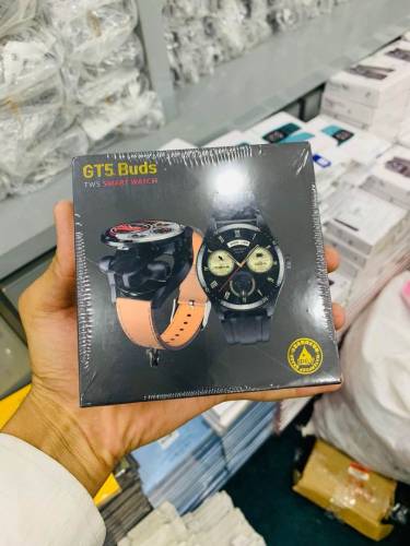 GT5 Earbuds smart watch  2in1 high quality watch or buds whole scale  