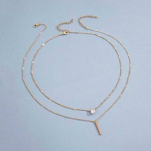 Hot Selling Rhinestone Double Layered Pendant