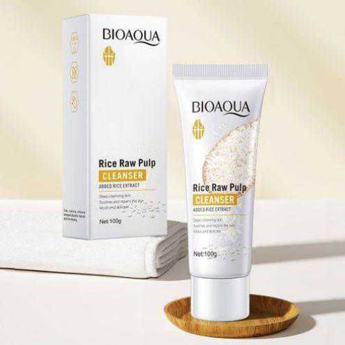 Rice raw pulp cleanser 