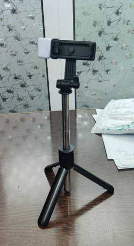 selfie stick with LED light mini tripod stand 