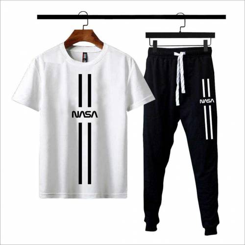 2 PCs men's cotton jersey printed track suit 
