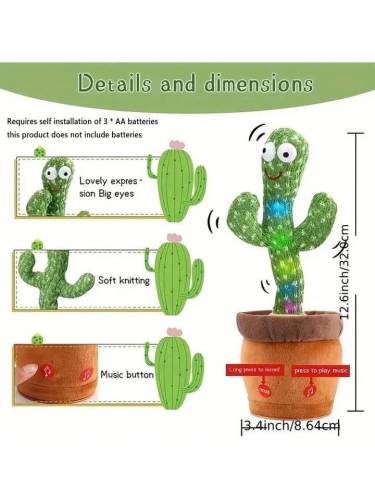 Dancing Cactus Plush For kids