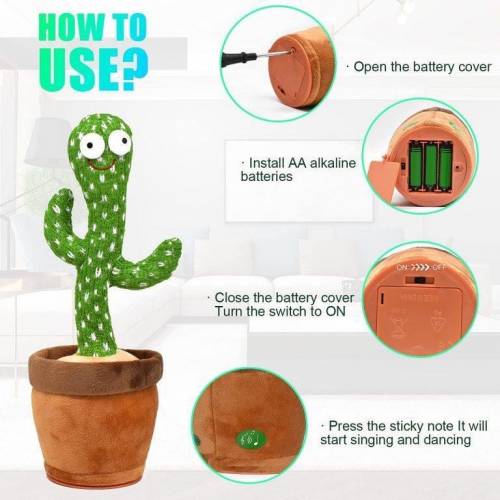 Dancing Cactus Plush For kids