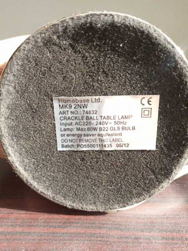 Table lamp Imported