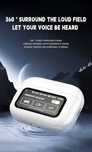 A9PRO WIRELESS EARPODS WITH TOUCH SCREEN DISPLAY 