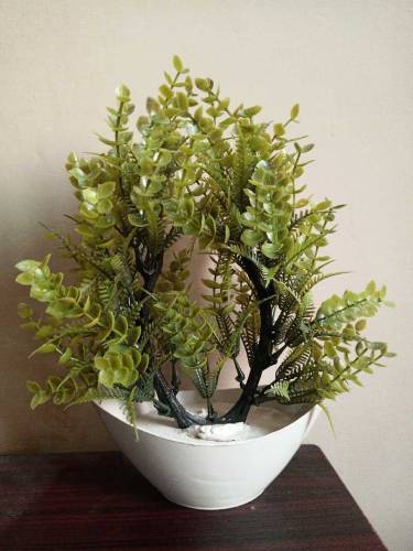 2 Artificial Plant Pots Imported