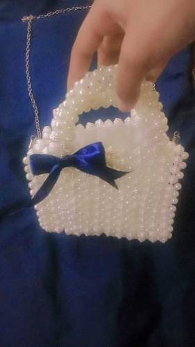 hand bag hand made pearl bag
