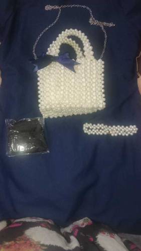 hand bag hand made pearl bag