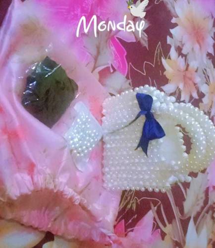 hand bag hand made pearl bag