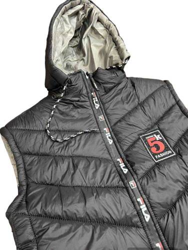 1pc Men stitched parachute Quilted plain jacket