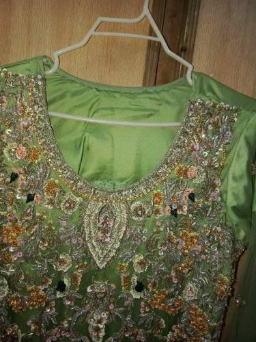 Party wear dress with silk sharara 